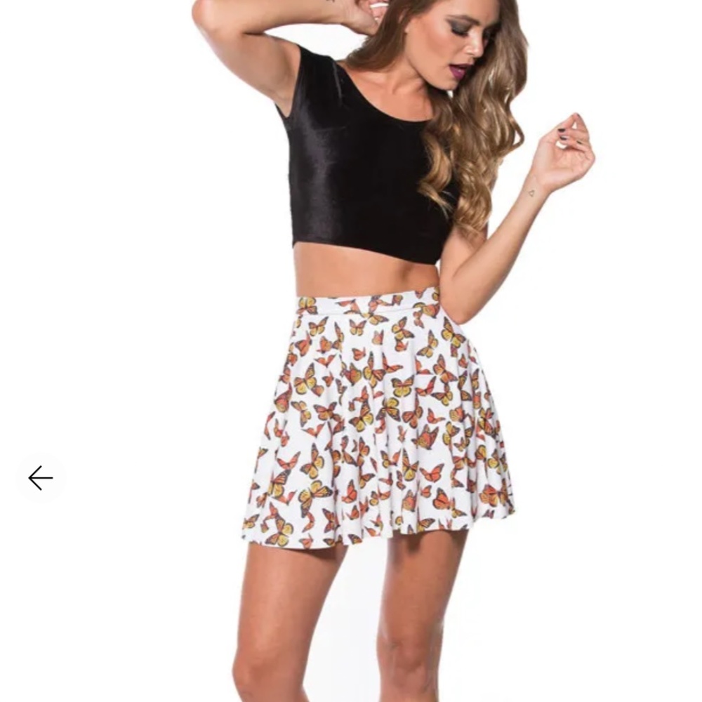 Blackmilk Flutterby Skater Skirt